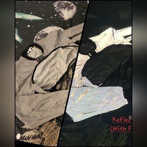 Reflective Tech Wear Style Top